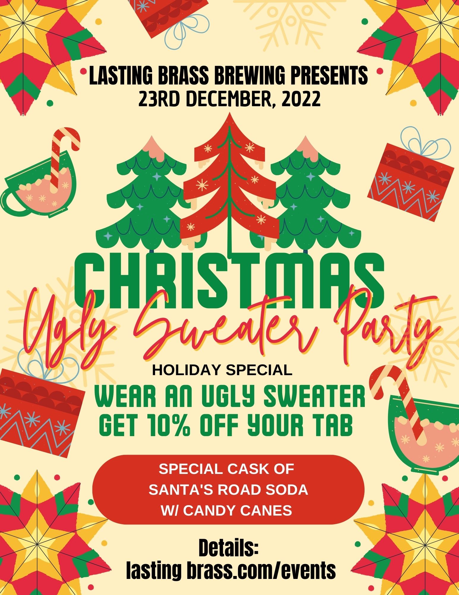 Ugly Sweater Party Lasting Brass